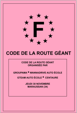CODE DE LA ROUTE GEANT